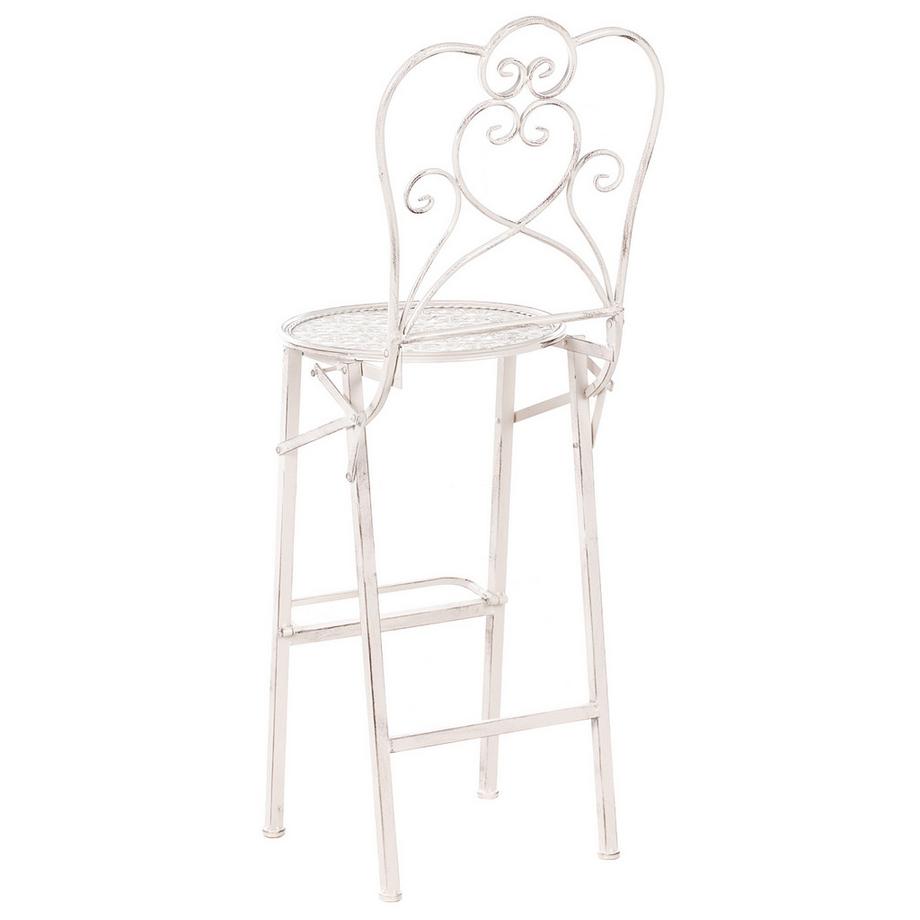 Beliani Garten-Barhocker 2er Set aus Eisen Klassisch TRIESTE  