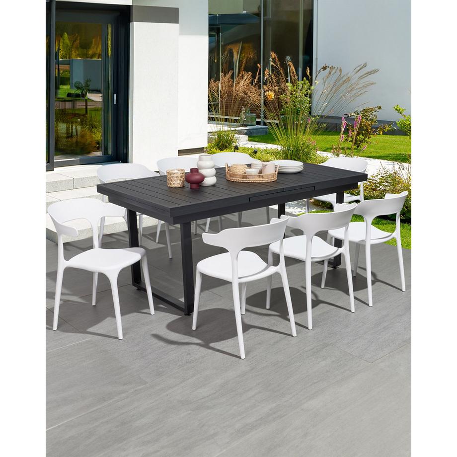 Beliani Lot de 8 chaises de salle à manger en Polypropylène Moderne GUBBIO  