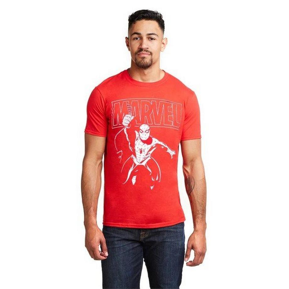 Spider-Man Logo Print T-Shirt  