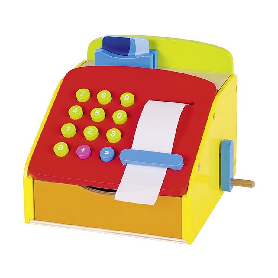 Holzkasse mit Kurbel