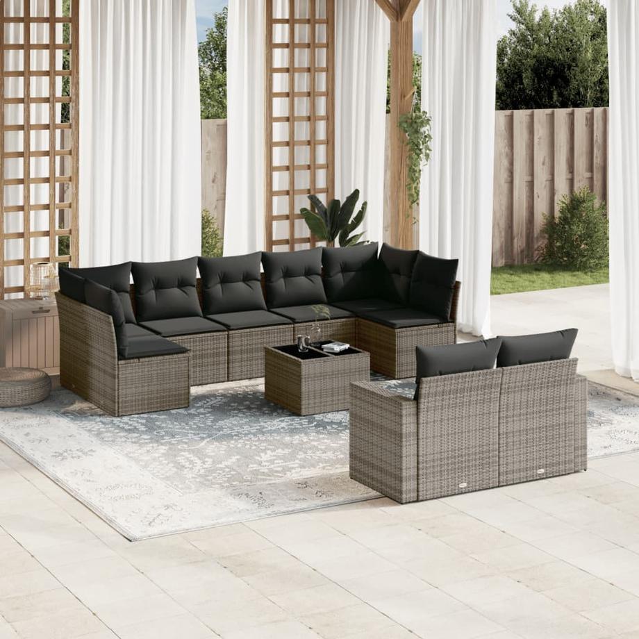 VidaXL Garten sofagarnitur poly-rattan  