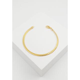 MUAU Schmuck  Bracelet Panzer Gelbgold 750, 3.6mm, 21cm 