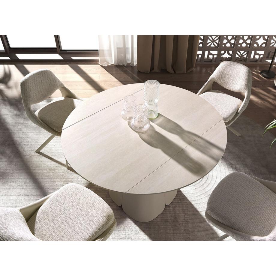 ANGEL CERDA Tavolo da pranzo rotondo allungabile dal design moderno  
