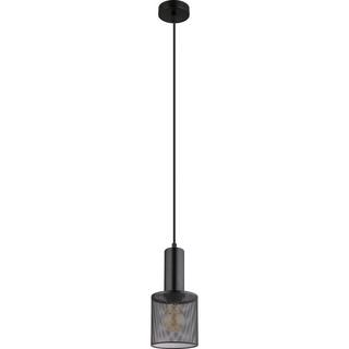 mutoni Lampe à suspension Jedd métal noir mat 12 1xE27  