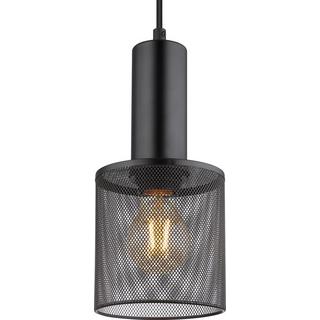 mutoni Lampe à suspension Jedd métal noir mat 12 1xE27  