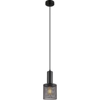 mutoni Lampe à suspension Jedd métal noir mat 12 1xE27  