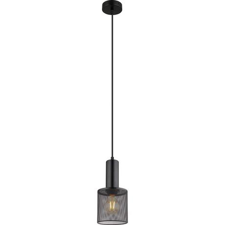 mutoni Lampe à suspension Jedd métal noir mat 12 1xE27  