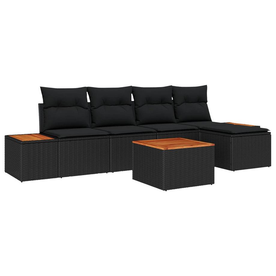 Ensemble de canapé de jardin poly rattan
