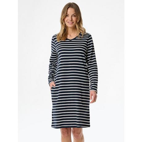 Schiesser Camicia da Notte a Maniche Lunghe a Righe  