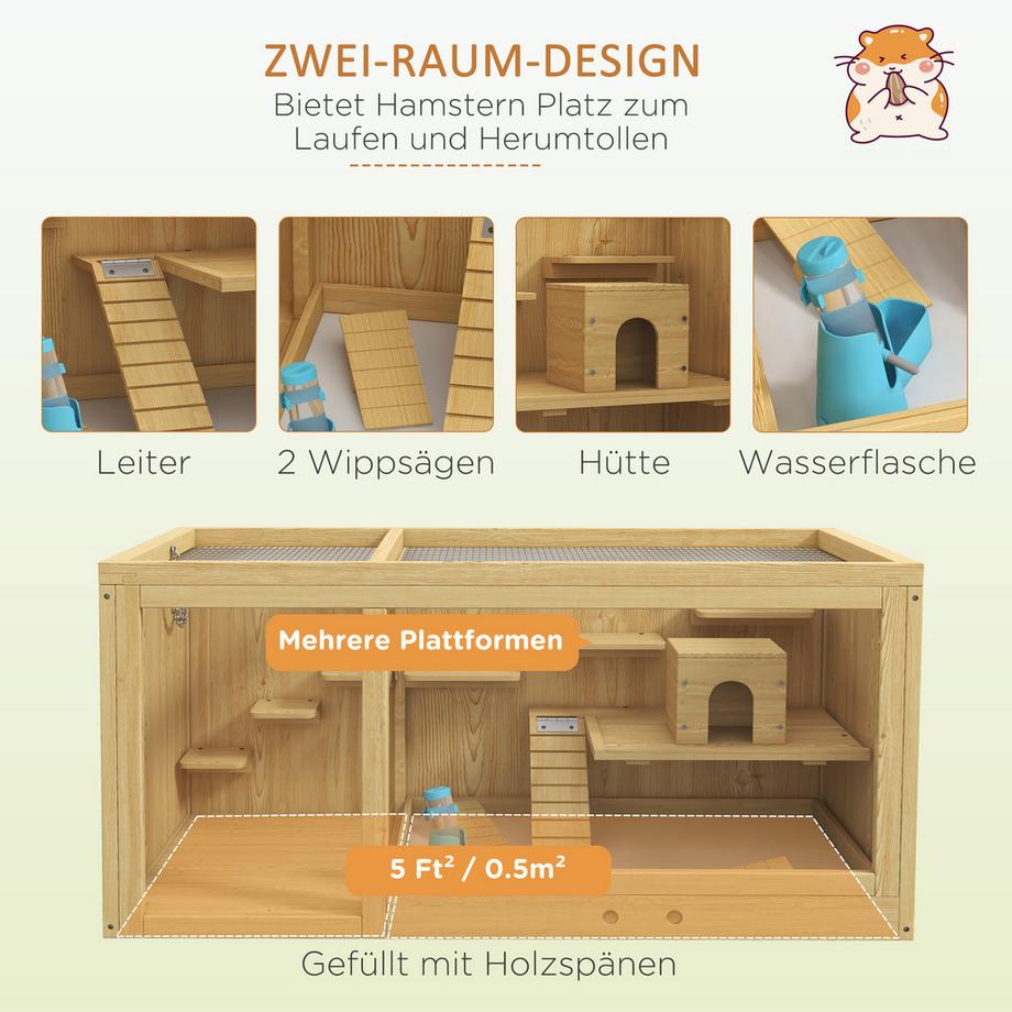 PawHut  Cage à hamsters 