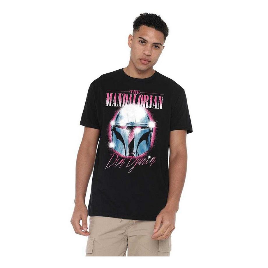 STAR WARS Maglietta Din Djarin Anni 80  