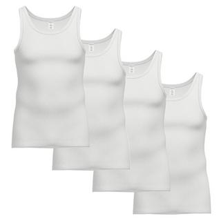 Ammann  4er Pack Organic Cotton Doppelripp - Unterhemd  Tanktop 