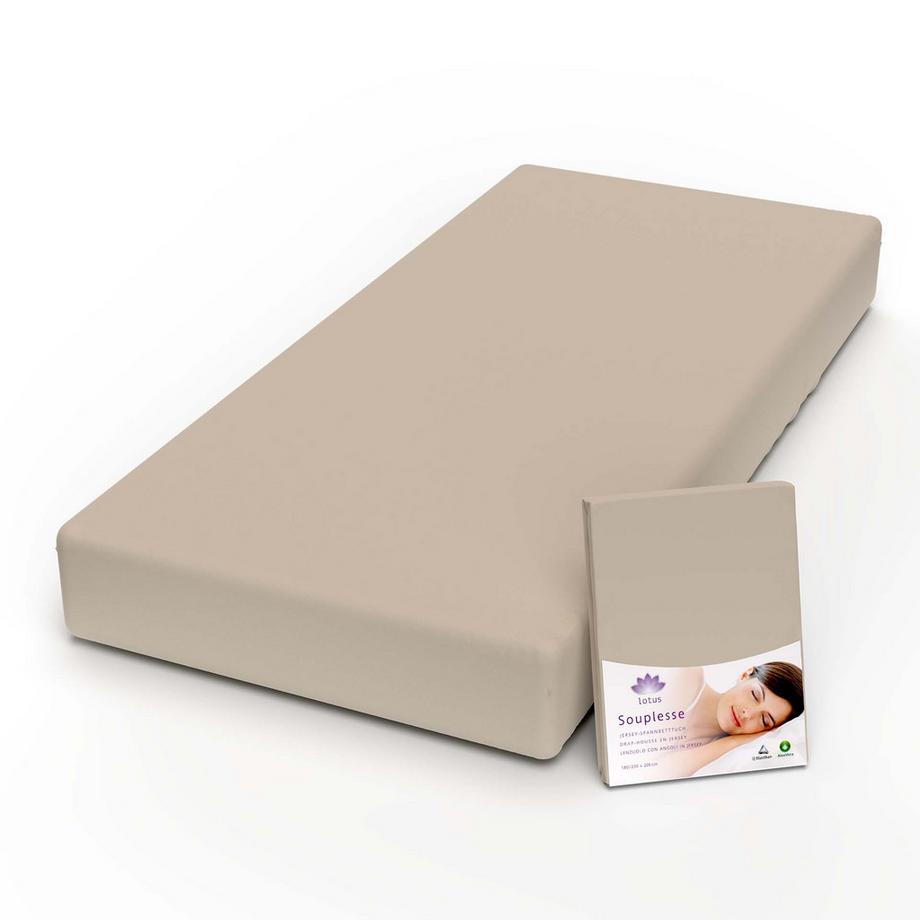 Lotus Bettwaren Souplesse Lenzuolo con Angoli Jersey  