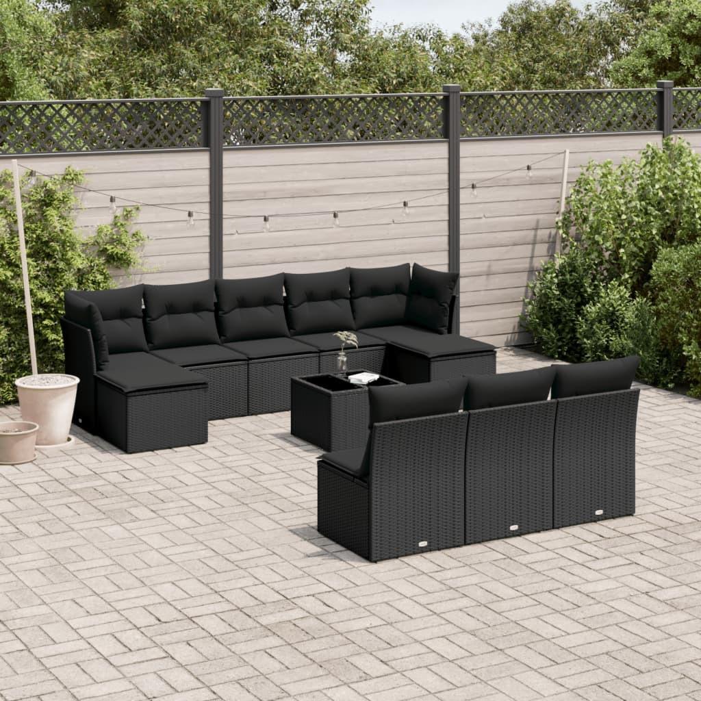 VidaXL set divano da giardino Polirattan  