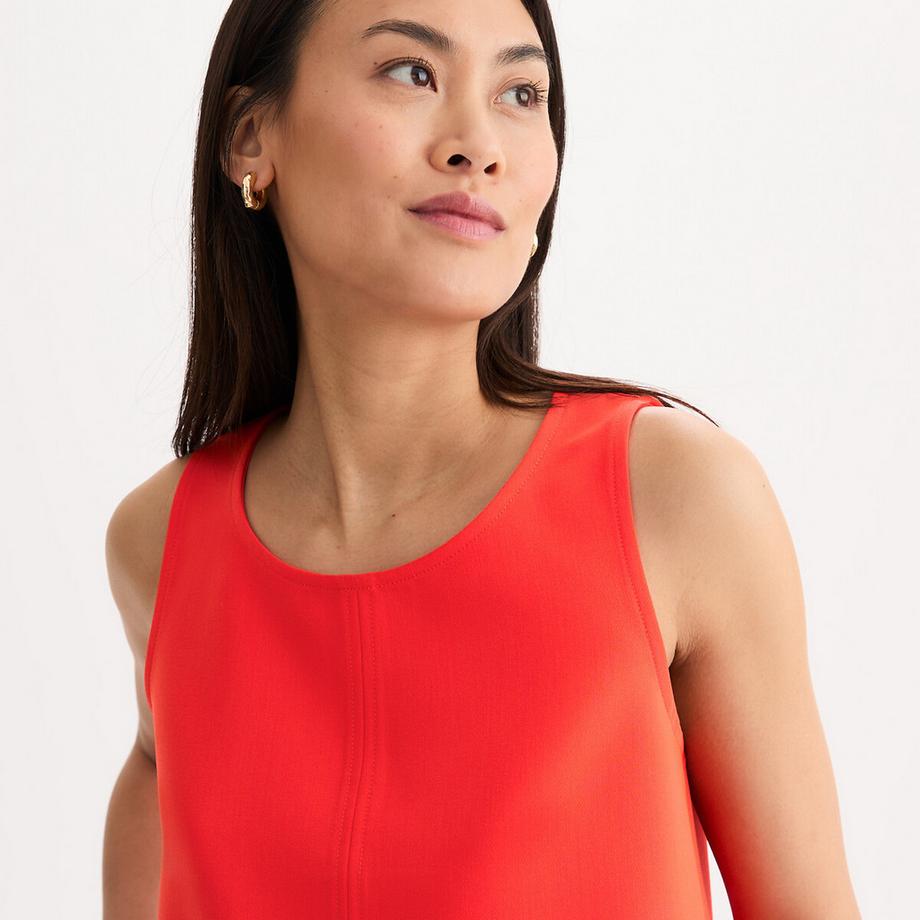 La Redoute Collections Ärmellose Rundhalsbluse  