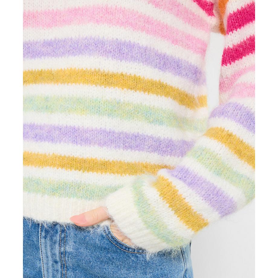 Joe Browns Oversize Pullover mit Rundhalsausschnitt und Streifen  
