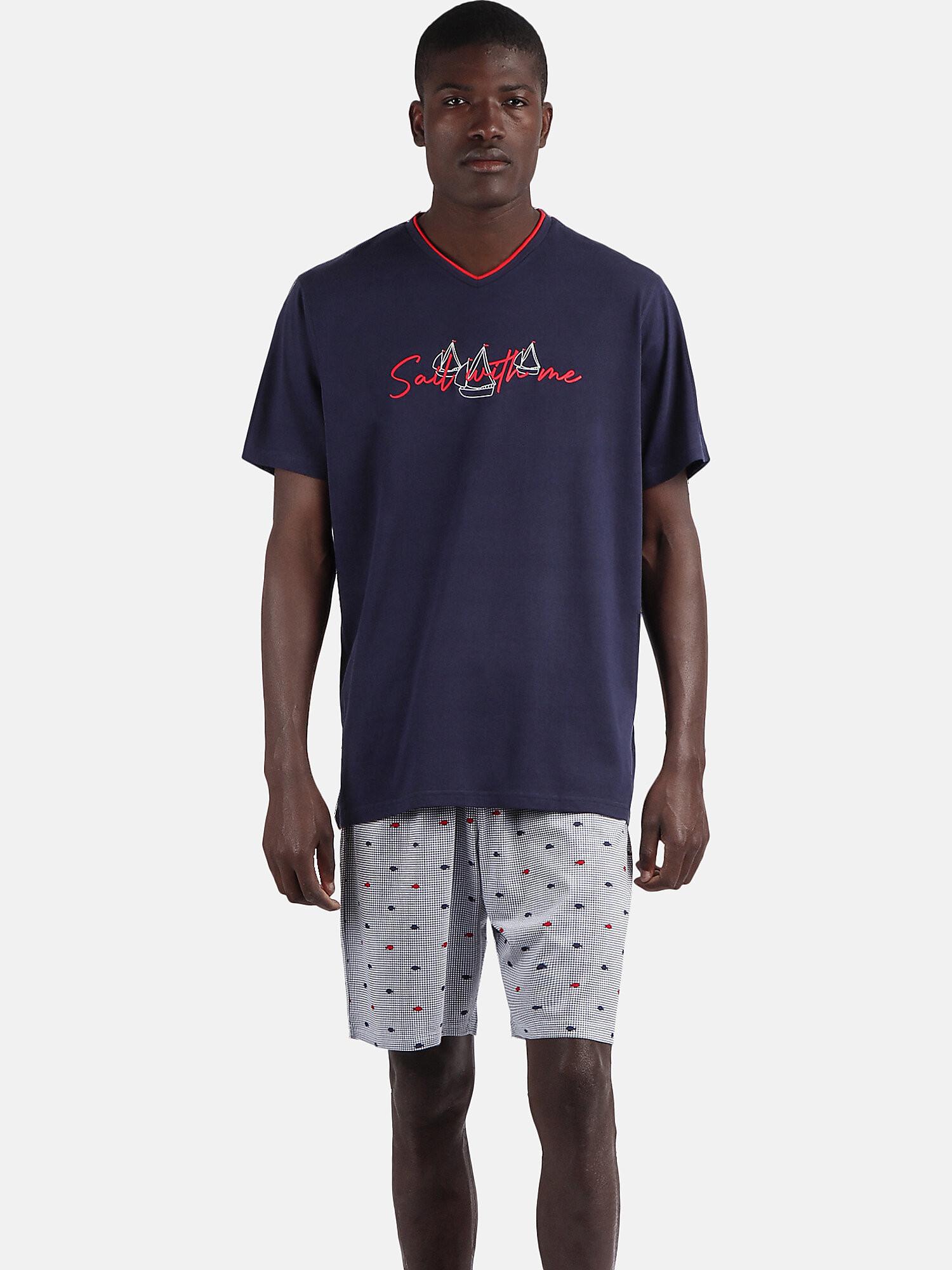 Admas  Pyjama tenue d'intérieur short t-shirt Sailing 