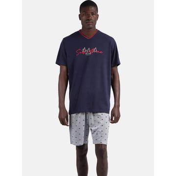 Pyjama Hausanzug Shorts T-Shirt Sailing