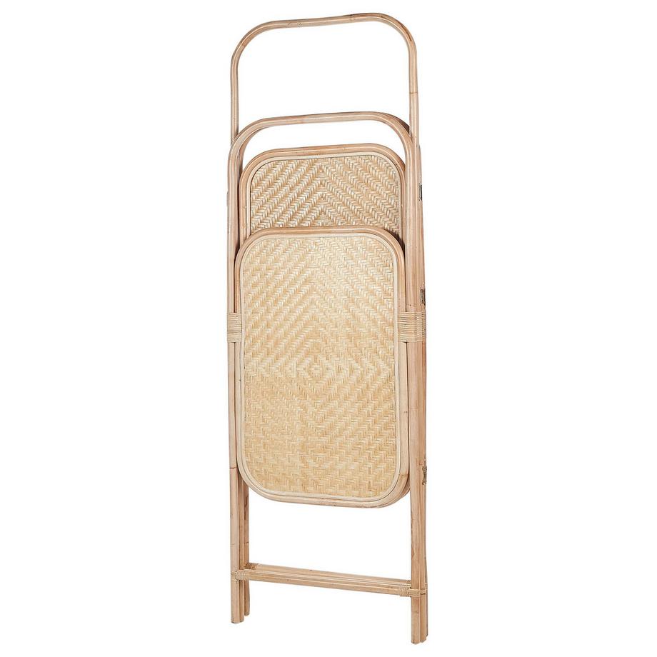 Beliani Séparateur de pièce à 3 panneaux en Rotin Boho CARPI  