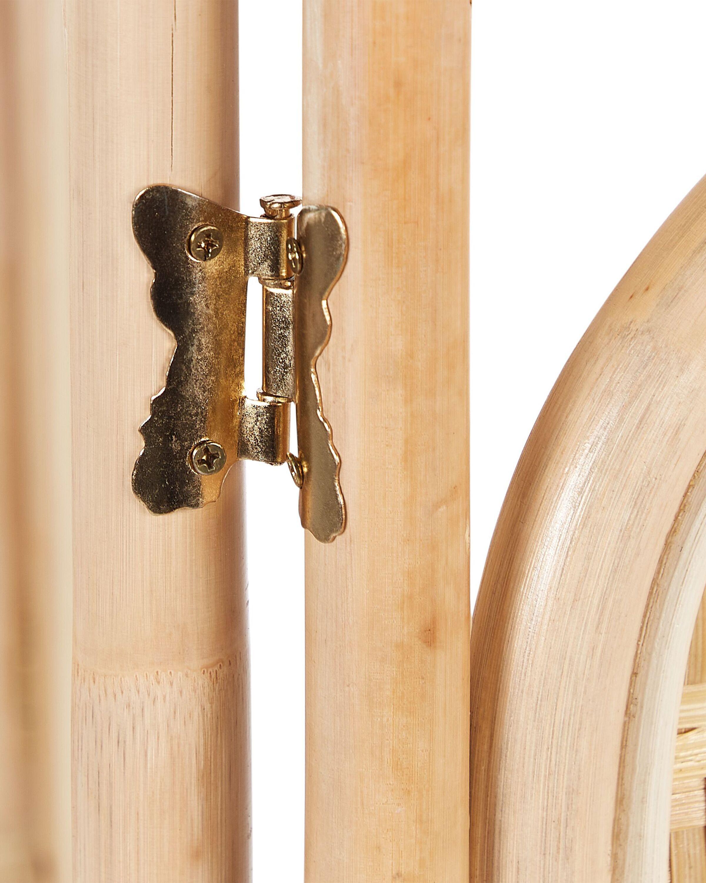 Beliani Divisorio per ambienti a 3 pannelli en Rattan Boho CARPI  