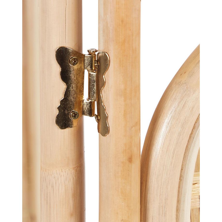 Beliani Séparateur de pièce à 3 panneaux en Rotin Boho CARPI  