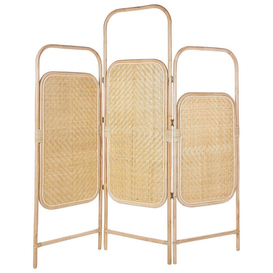 Raumteiler 3-teilig aus Rattan Boho CARPI