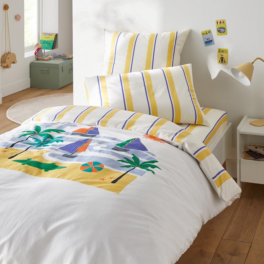 La Redoute Intérieurs Labhar Copripiumino Motivo Spiaggia a Righe  