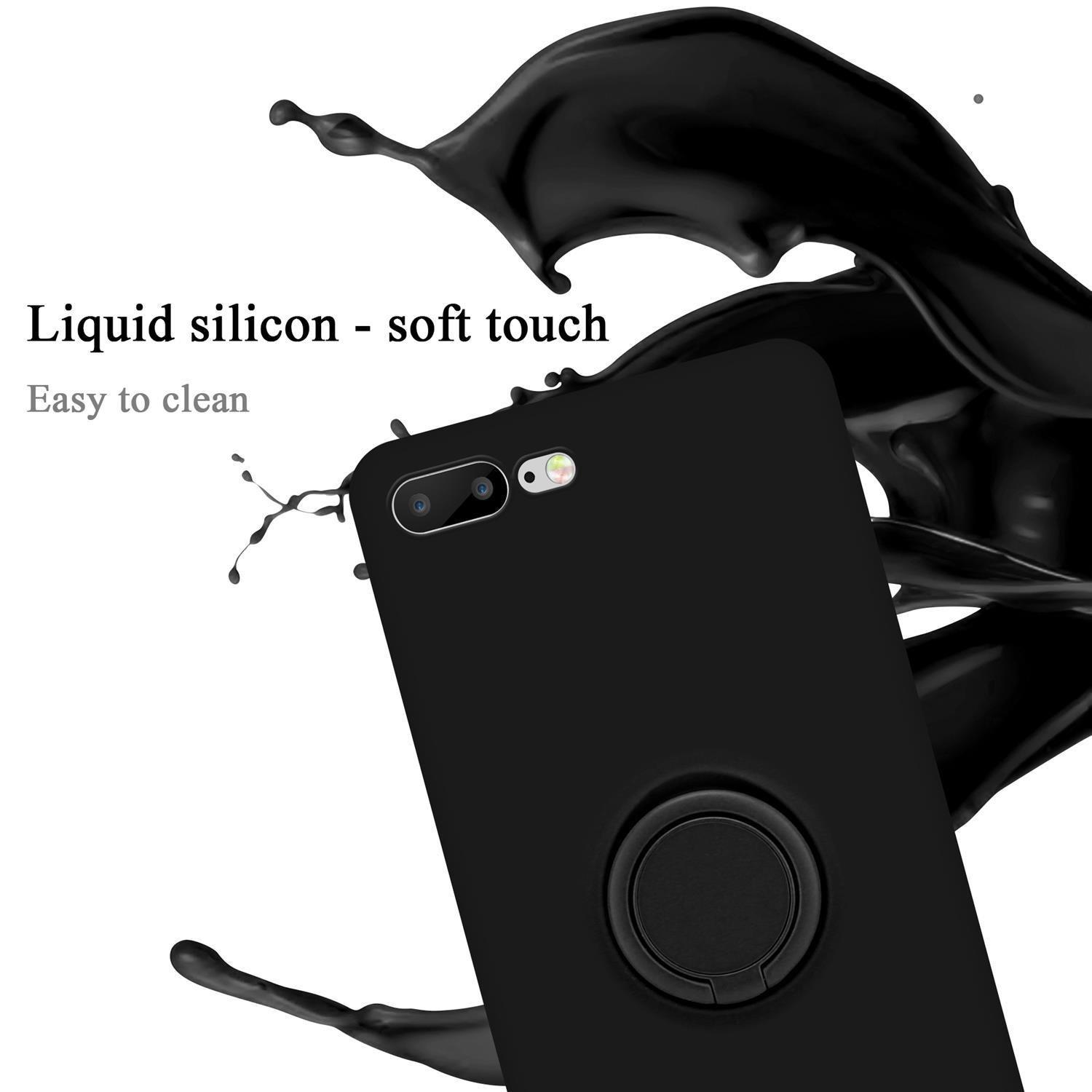 Cadorabo  Hülle für Apple iPhone 7 PLUS  7S PLUS  8 PLUS TPU Silikon mit Ring Liquid 