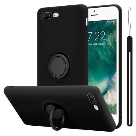 Cadorabo  Hülle für Apple iPhone 7 PLUS  7S PLUS  8 PLUS TPU Silikon mit Ring Liquid 