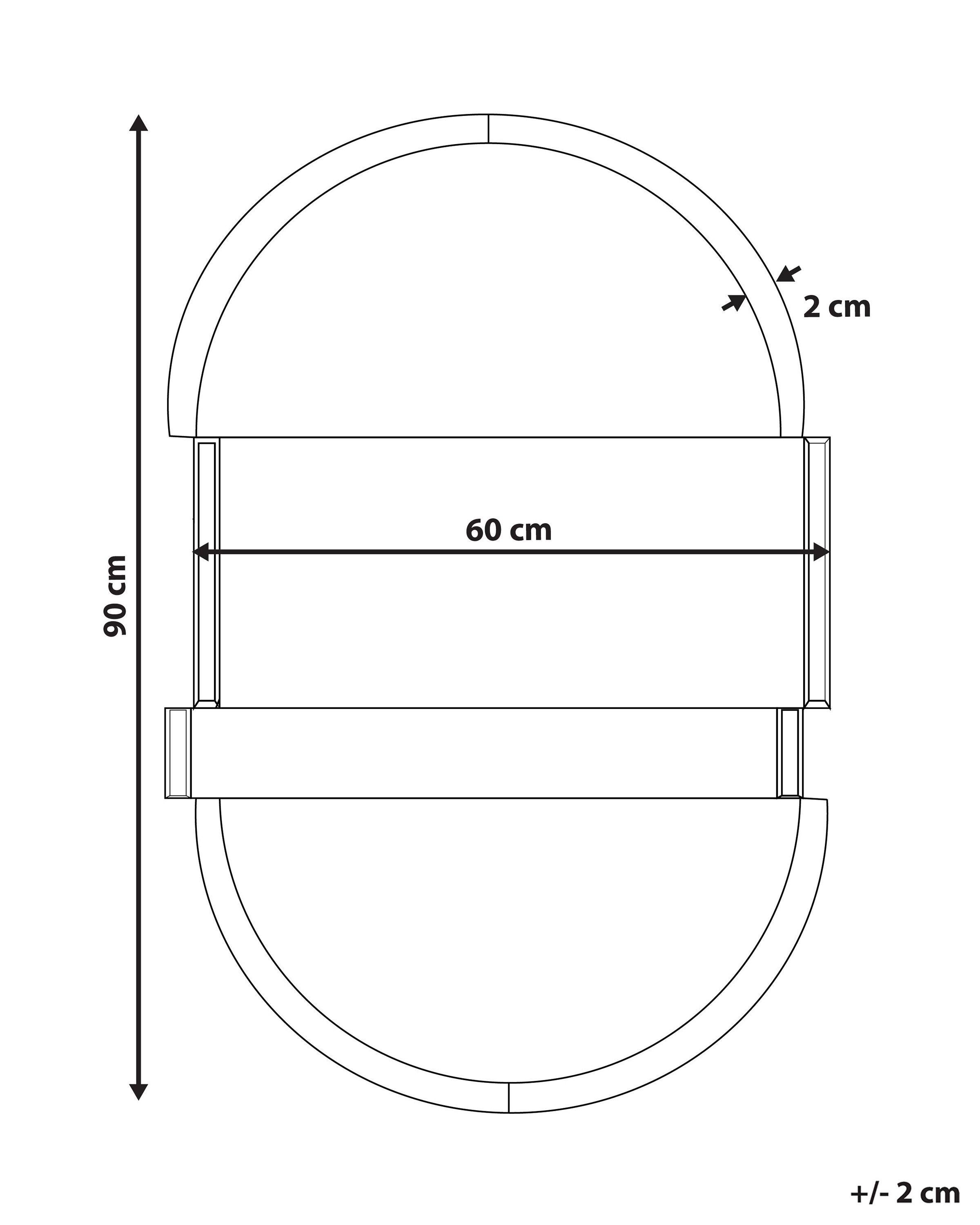 Beliani Miroir en MDF Moderne MICHERY  