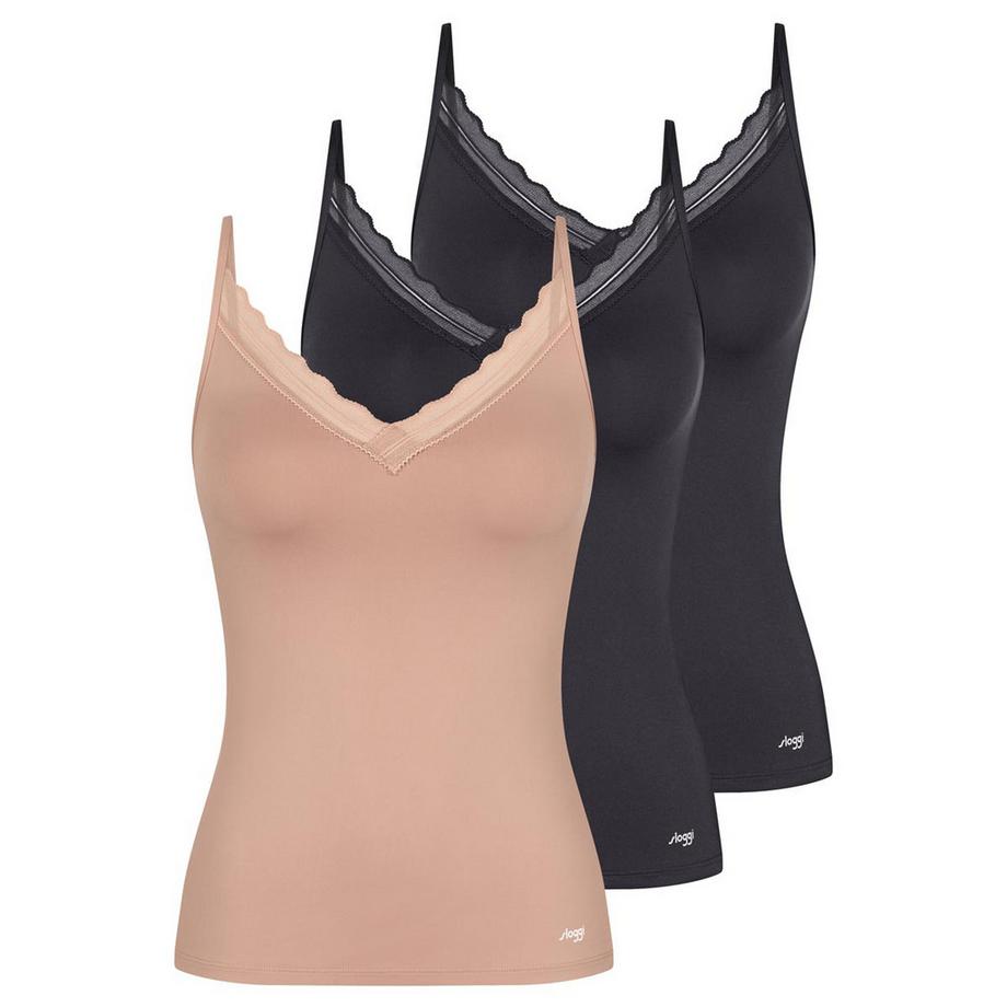 Go Blush lot de 3  - tops à bretelles spaghetti