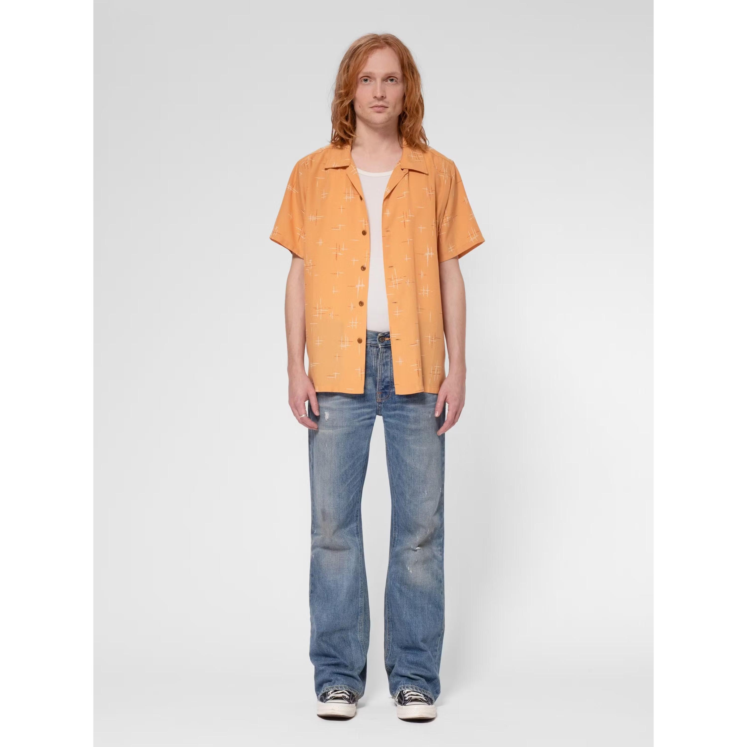 nudie Jeans Arvid 50s Hawaii Camicia  