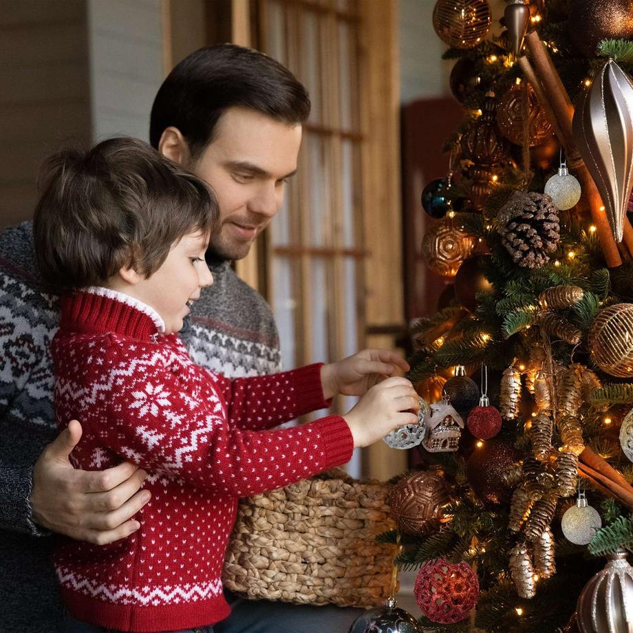 Northix Weihnachtskugeln-Set, 150-teilig  