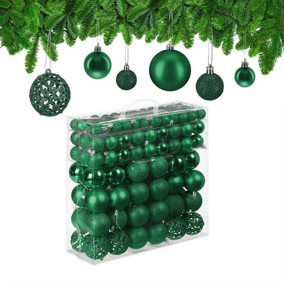 Weihnachtskugeln-Set, 150-teilig