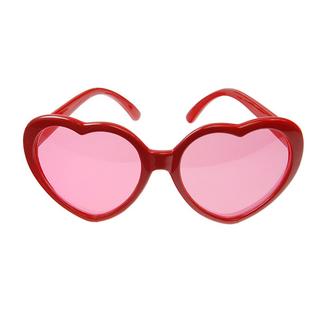 PartyDeco  PartyDeco Lunettes Cœurs, rouges 