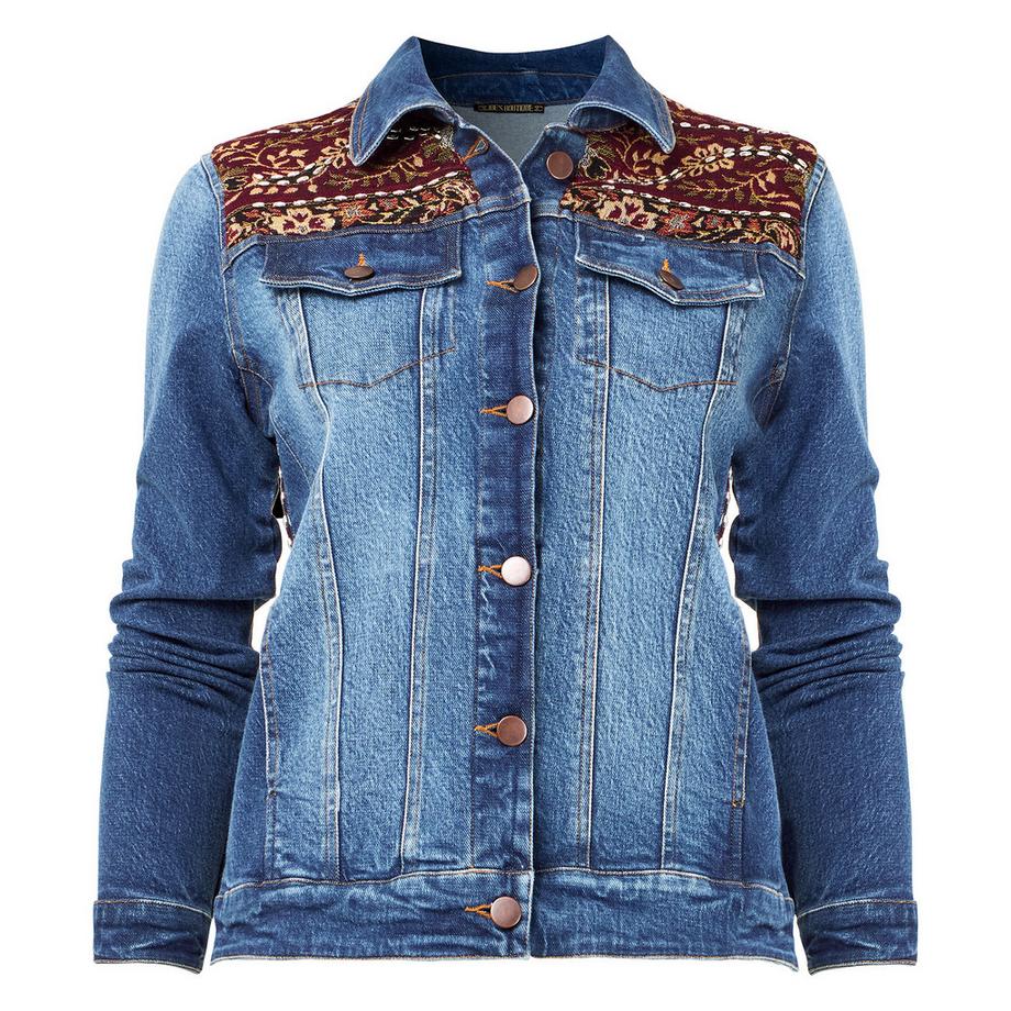 Joe Browns Jeansjacke mit Perlenbesatz am Rücken  