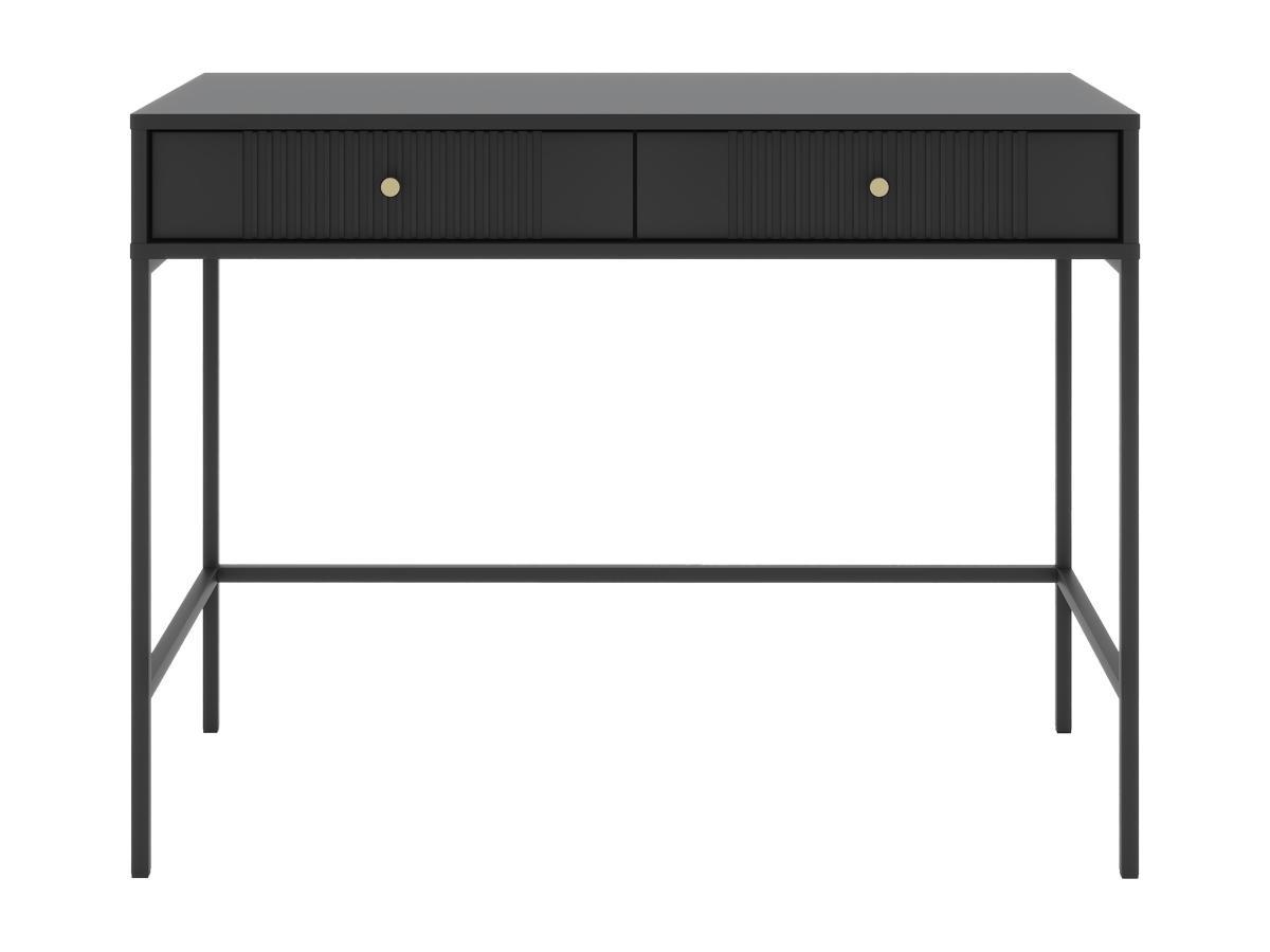 Vente-unique  Console avec 2 tiroirs en MDF - Noir - DEMASIA 