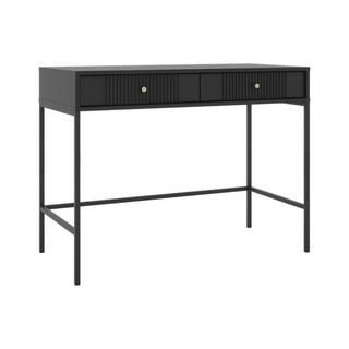 Vente-unique  Console avec 2 tiroirs en MDF - Noir - DEMASIA 