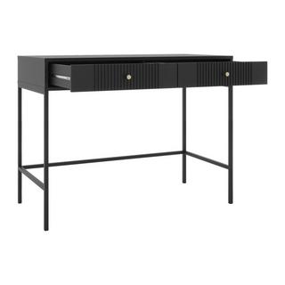 Vente-unique  Console avec 2 tiroirs en MDF - Noir - DEMASIA 