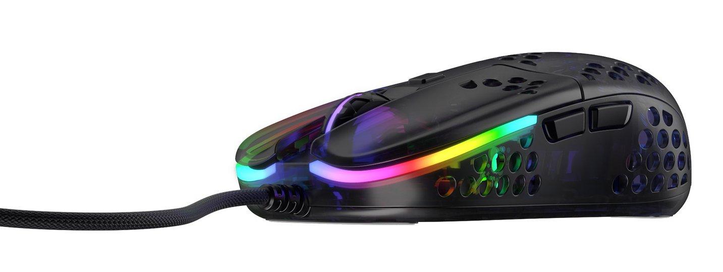 Xtrfy  Xtrfy MZ1 RGB Ultra-Light Gaming Mouse - black transparent 