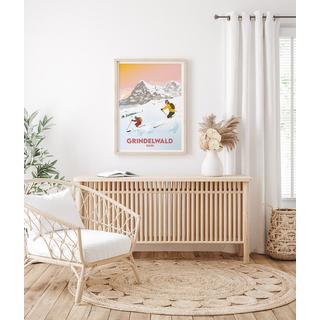 La-Jonx Affiche de Grindelwald - Eiger  