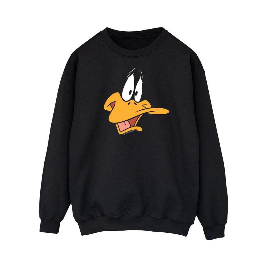 LOONEY TUNES Daffy Duck Face Sweatshirt  