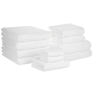 Beliani Lot de 11 serviettes en Coton ATAI  