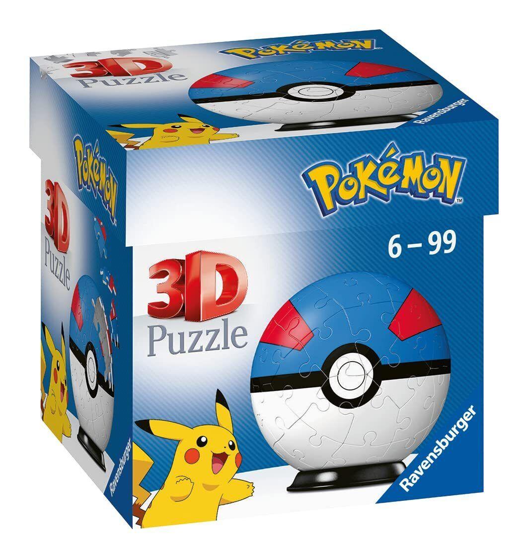 Ravensburger  Puzzleball Pokeball Superball 3D-Puzzle Great Ball 