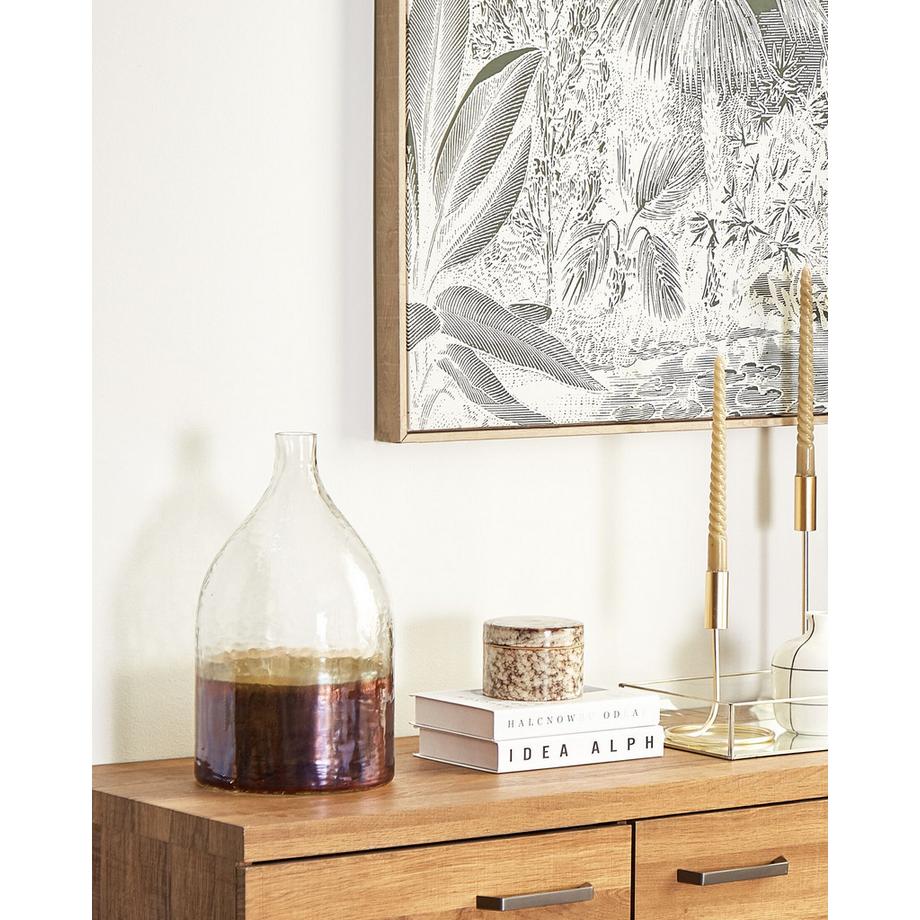 Beliani Vase à fleurs en Verre Moderne KULCHA  