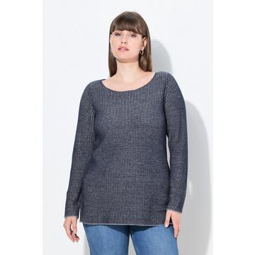 Pullover, U-Boot-Ausschnitt, Langarm, Biobaumwolle