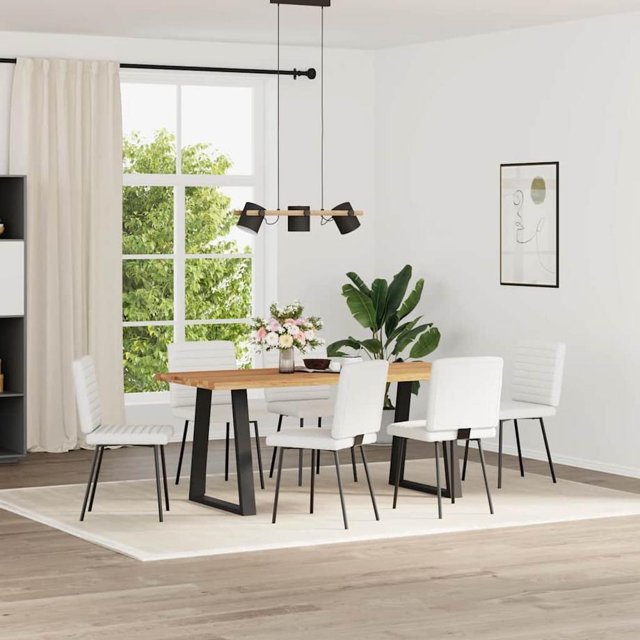 VidaXL Chaise à manger cuir artificiel  