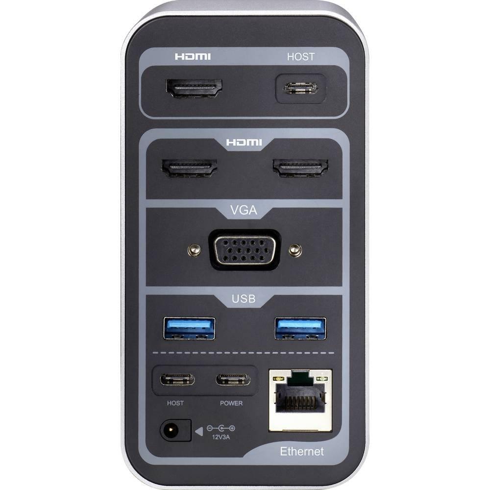 Renkforce  Renkforce Notebook Dockingstation USB-C® RF-DKS-650 Adatto per marchio (Notebook Dockingstations): universal 