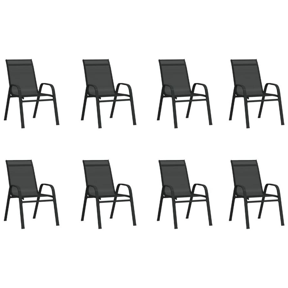 VidaXL set da pranzo da giardino Acciaio  