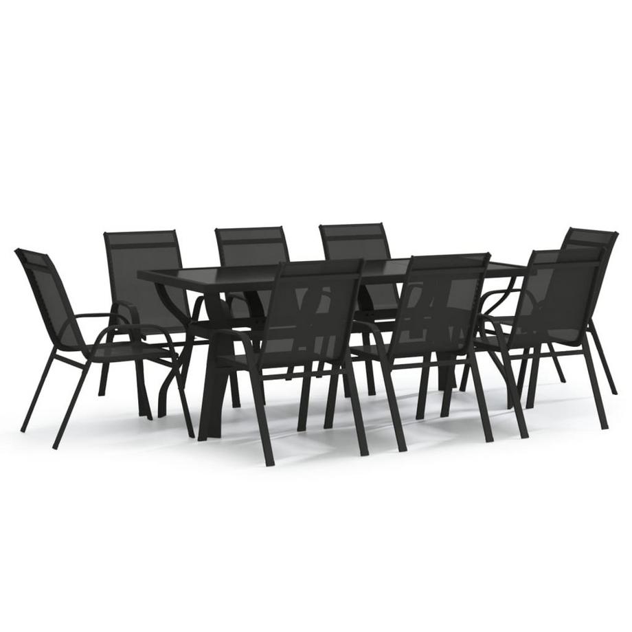 set da pranzo da giardino Acciaio